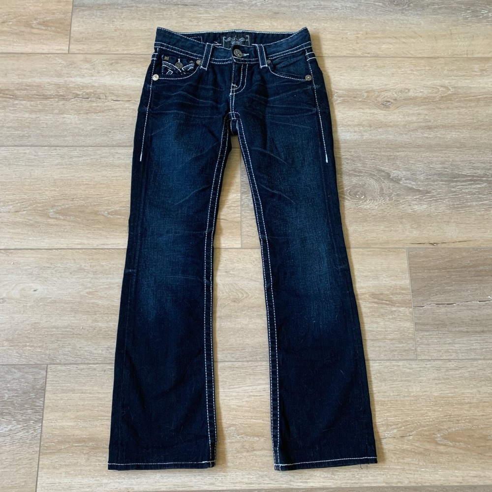 Big star size 25 low waisted wide leg jeans